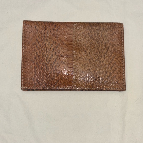 Tan python clutch - Picture 3 of 5
